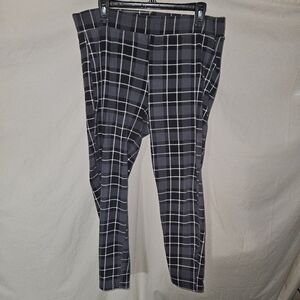 Torrid Plaid Leggings - Black and Gray